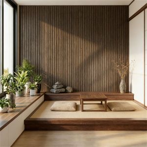 Pannelli Acustici Fonoassorbenti in Legno di Noce, Pannelli Decorativi in Legno per Design d'Interni - Product Image 4