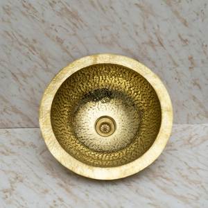 Rectangular Brass Wash <b>Basin</b> Handmade Premium Bathroom Sink Durable Decorative Vanity Fixture Modern Luxury Home Design Solution - Product Image 5