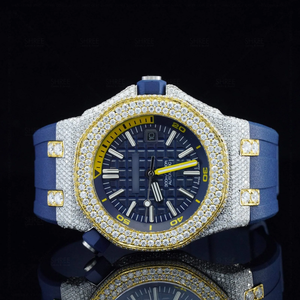 Reloj Mecánico de Acero Inoxidable con Diamantes de Moissanita, Diseño de Lujo, Estilo Antiguo, Analógico ETA, para Hombre, Diseño Personalizado, Joyería Hip Hop para Raperos - Product Image 3