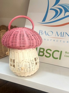 Elegant Vintage Style Rattan <b>Gift</b> Box Durable Candy-Shaped Solution <b>for</b> Festival Season Food Use & Decorative <b>Gift</b> <b>Basket</b> - Product Image 2