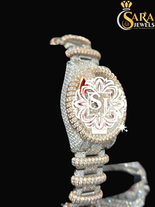 นาฬิกาสแตนเลสติดเพชรตามสั่ง VVS Moissanite สุดหรูตามสั่งนาฬิกาอัตโนมัติหรือกลไก - Product Image 3