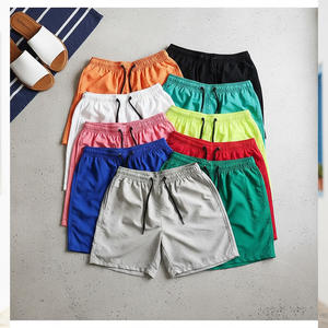 Pantalones Cortos Vintage de Moda Urbana para Hombre, 100% Algodón Satinado, Transpirables, de Secado Rápido, Ecológicos, Retro, Lisos, Casuales, para la Playa - Product Image 2