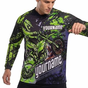 เสื้อเจอร์ซีย์ BMX แบบสปอร์ตแวร์สำหรับทุกเพศ ทีมที่เต็มไปด้วยดีไซน์แบบซับลิเมชั่นสั่งทำพิเศษ ระบายอากาศได้ดี แห้งเร็ว แขนยาว ไซส์พลัส ผลิตจากโพลีเอสเตอร์ % - Product Image 3