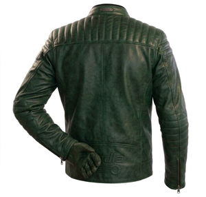 Chaqueta de Motociclista de Cuero Vacuno Premium Kadia, Diseño Acolchado con Protección en los Hombros, Equipamiento de Motocicleta con Cierres y Logotipo Personalizado - Product Image 4