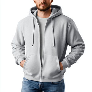 Custom Printed Men's Oversized Pullover Hoodie Winter Warm Fleece <b>Sweatshirt</b> Streetwear Fashion Hooded Men's Wear - Product Image 3
