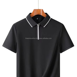 OEM al por mayor 65% algodón 35% poliéster manga larga hombres Polo camisetas personalizadas polos, hombres polos camisas - Product Image 1