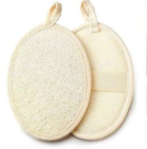 Organic Loofah Bath Sponge Crafted from Natural Plant Fiber with Breathable Mesh Structure and Hanging Strap Sustainable - Product Image 1