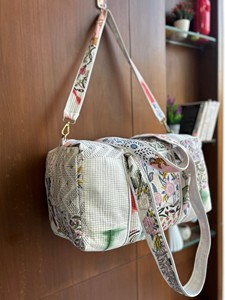 Luxury Block Printed Cotton Duffel <b>Bag</b> for Women Hand Luggage Washable Beach <b>Overnight</b> Travel Market Shopping Gift Zipper - Product Image 1