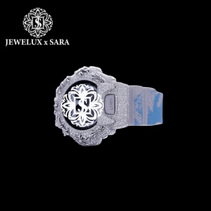 Reloj de Pulsera Elegante de Caucho con Diamantes Mossinate de Primera Calidad, Reloj de Pulsera Elegante de Caucho Blanco con Diamantes Mossinate - Product Image 1