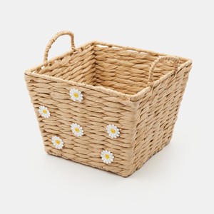 Panier de rangement pour enfants en papier écologique fait main, panier rectangulaire tissé pour organiser les jouets, panier de rangement pour la crèche fait main, vente en gros - Product Image 1