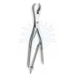 Pinza de sujeción ósea NABSONS MED Ulrich de 11 pulgadas, mandíbula recta, acero inoxidable, instrumento quirúrgico ortopédico manual autorretenible - Product Image 1