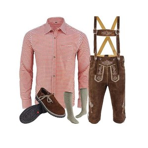 Costume traditionnel bavarois authentique pour homme, 5 pièces, pour festival Oktoberfest, tenue traditionnelle culturelle. - Product Image 1