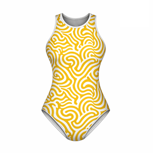 Traje de Baño Deportivo de Una Pieza con Control de Abdomen, Estampado Animal, Impermeable, de Secado Rápido y Corte Alto - Product Image 1