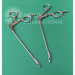 เครื่องมือสอดกล้องตรวจข้อต่อพร้อมที่ดึงไหมเย็บ ขนาด 15 °   คีมดึงไหมเย็บแบบตรงสำหรับการผ่าตัดผ่านกล้อง - Product Image 3