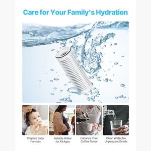 Filtri Acqua Certificati NSF (Confezione da 3) per Caraffe e Dispenser a Carboni Attivi con Riduzione di 211 Galloni, Senza BPA - Product Image 2