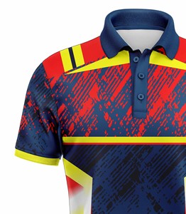 Corex Men's Short Sleeve Polo <b>Shirt</b> Geometric Print Quick Dry Knitted <b>Polyester</b> Casual Sport - Product Image 4
