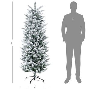 Albero di Natale Artificiale di Lusso in Pino Pre-Illuminato di Alta Qualità, 1,8 m, in PET PVC con Supporto in Metallo e Decorazioni per Interni ed Esterni - Product Image 4