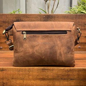 Custom Wholesale Stylish Women's Trendy Full Grain Genuine Leather Flap Crossbody Bag for Women's Fashion Latest Luxury <b>Handbags</b> - Product Image 5