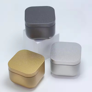 Portable Mini Tea Candy <b>Storage</b> Tin Box Food Grade Square Empty Metal Candle Tin Jars in Multiple Colors Accept Customization - Product Image 5