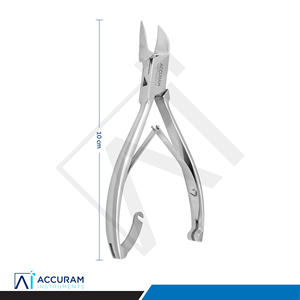 Accuram Cortaúñas y Cortacutículas de Alta Resistencia, de Acero Inoxidable Afilado, con Abertura de Mandíbula Ancha y Bloqueo Trasero, para Podología - Product Image 5