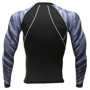 Men Compression Swim Shirt Rash Guard For <b>Surfing</b> Mens UV Protection Swimwear Rash Guard Long Sleeve Shirt Men - Product Image 2