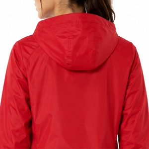 <b>Women</b> Hooded Windbreaker <b>Jacket</b> Premium Waterproof Windproof Lightweight Comfortable Durable Smooth Front Zipper Closure - Product Image 5