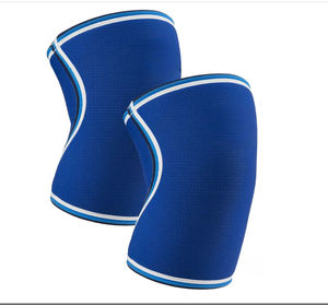 Soporte de compresión de neopreno de alta elasticidad de 7 mm para codo y rodilla, mangas de nailon para fitness, soporte para levantamiento de pesas y powerlifting - Product Image 5