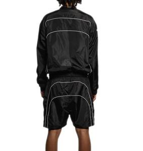 Ensemble court coupe-vent à capuche color block personnalisé, léger, zippé, en nylon vierge, pour homme, coupe ample, idéal pour l'été - Product Image 5