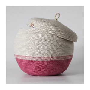 Multi Use Handmade Eco-Friendly Rattan Jute Yarn <b>Storage</b> Basket Set Customized Color Natural Fiber Organizer for Laundry <b>Storage</b> - Product Image 4