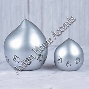 Handmade Pet Cremation Urn With Classic Design and Natural Metal Finish for Lasting <b>Memories</b> by Axiom Home Accents - Product Image 5