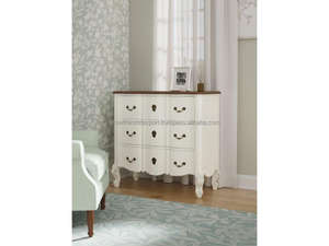 Cómoda Moderna de Madera con 3 Cajones, Gabinete de Almacenamiento, Tapa de Madera, Elegante, Blanca, para Dormitorio, Sala de Estar, Apartamento - Product Image 2