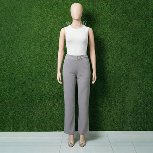 Pantalones de Pijama Tipo Palazzo para Mujer, Deportivos, Elegantes, Bonitos, de Frente Plano, Transpirables, 100% Algodón, con Cordón Ajustable, Corte Regular, para Primavera - Product Image 1