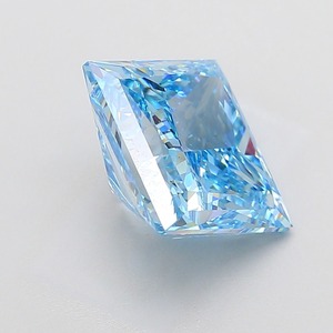 Diamant bleu fantaisie de 7,30 carats, taille princesse, pureté VS2, certifié, diamant bleu de luxe - Product Image 2