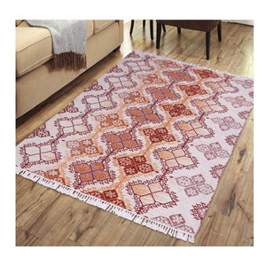 Juego de alfombras tejidas bordadas para interiores de lana 100% hechas a mano por expertos, Technics 3D, el mejor precio competitivo para uso en la cocina para alfombras de área - Product Image 1