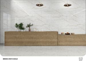 Baldosas de porcelana con aspecto de ónix de diseño, 600x1200 mm, acabado ultra brillante, adecuadas para instalación en paredes y suelos interiores de lujo. - Product Image 2