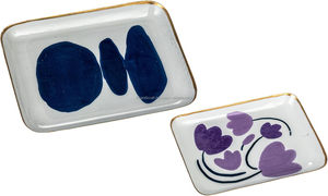 Plateau de service en métal émaillé fait à la main à forte demande Illustration richement détaillée Table à manger pratique pour la maison Utiliser toutes les pièces - Product Image 6