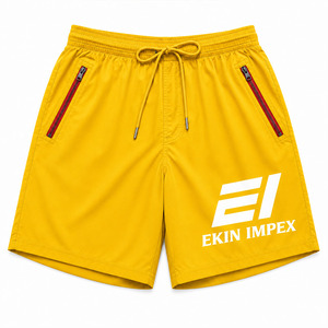 Custom Logo Lightweight Nylon Men Casual <b>Shorts</b> Quick Dry Water Resistant Summer <b>Shorts</b> with <b>Zip</b> <b>Pockets</b> OEM Wholesale - Product Image 1