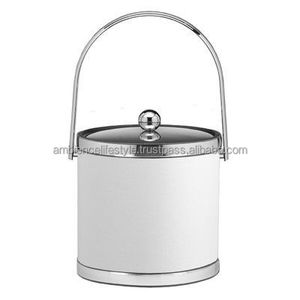 High Quality Metal Ice Bucket With Polished Surface And Lid Ideal For Home <b>Kitchen</b> Bar And Party <b>Accessories</b> - Product Image 1