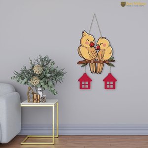 งานศิลปะตกแต่งผนังไม้ MDF ทันสมัย รูปนกคู่น่ารัก สำหรับตกแต่งบ้าน สวน ระเบียง - Product Image 2