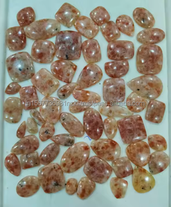 Venta caliente al por mayor a granel Natural Sunstone cabujón piedra preciosa suelta piedra preciosa hecha a mano para diseños de joyería únicos joyería DIY - Product Image 6