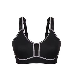 Vêtements de fitness pour femmes, couleur personnalisée, soutien-gorge de sport respirant avec logo sur le devant, style simple et moderne pour la salle de sport - Product Image 1