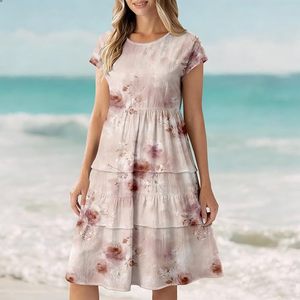 Vestido Maxi Bohemio de Mujer con Volantes y Manga Corta, Ligero, para Verano, Bodas y Fiestas 2026 - Product Image 2