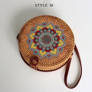 Bolso de Ratán Tejido a Mano, Bolso de Mano de Fibra Natural de Vietnam, Accesorio de Verano para Playa y Resort, Venta al Por Mayor - Product Image 3
