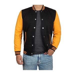 Unisex Customizable <b>Winter</b> Varsity <b>Jacket</b> Hooded 100% Wool Reversible & <b>Waterproof</b> Streetwear Style - Product Image 3