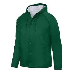 Custom <b>Men's</b> <b>Canvas</b> Coach Quilted <b>Jacket</b> Eco-friendly Hip Hop Relaxed Fit Covered Button Closure Stand Collar Customizable - Product Image 4