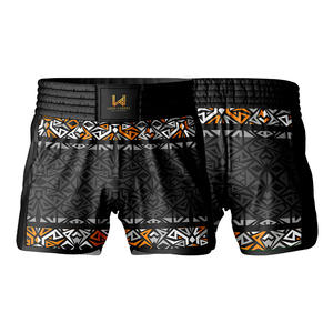 Pantalones Cortos de Boxeo y Muay Thai Unisex, Personalizados, de Cintura Alta, Ligeros, Transpirables, 100% Poliéster, con Diseño Serigrafiado - Product Image 6