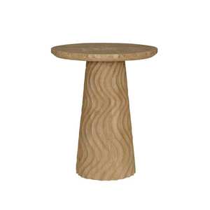 Table basse de luxe haut de gamme avec plateau en marbre blanc naturel et base extensible en bois de manguier durable pour un salon moderne et élégant - Product Image 1