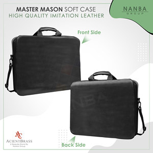 Masonic <b>Apron</b> Carrying Case Imitation Leather-Lightweight Eco-friendly Waterproof Soft <b>Black</b>-Regalia WM/MM Provincial <b>Apron</b> Case - Product Image 2