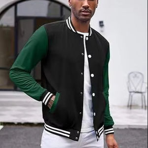 แจ็คเก็ตวาร์ซิตี้สั่งตัดได้ ผ้าขนสัตว์คุณภาพสูง สีพื้น ดีไซน์ใหม่ ระบายอากาศได้ดี เหมาะสำหรับฤดูหนาว โลโก้ด้านหน้า - Product Image 1