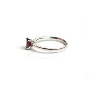 Natural Oval Cut <b>Garnet</b> 925 Sterling <b>Silver</b> Luxury Prong Setting Red Gemstone Women's Engagement & Party Gift <b>Ring</b> - Product Image 4